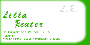 lilla reuter business card